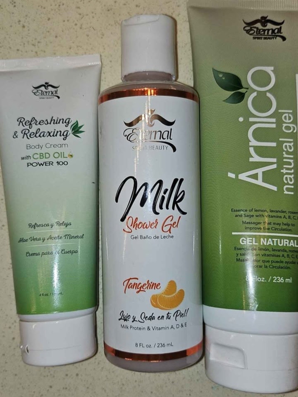 Nica Tangerine Milk Shower Gel - White & Orange